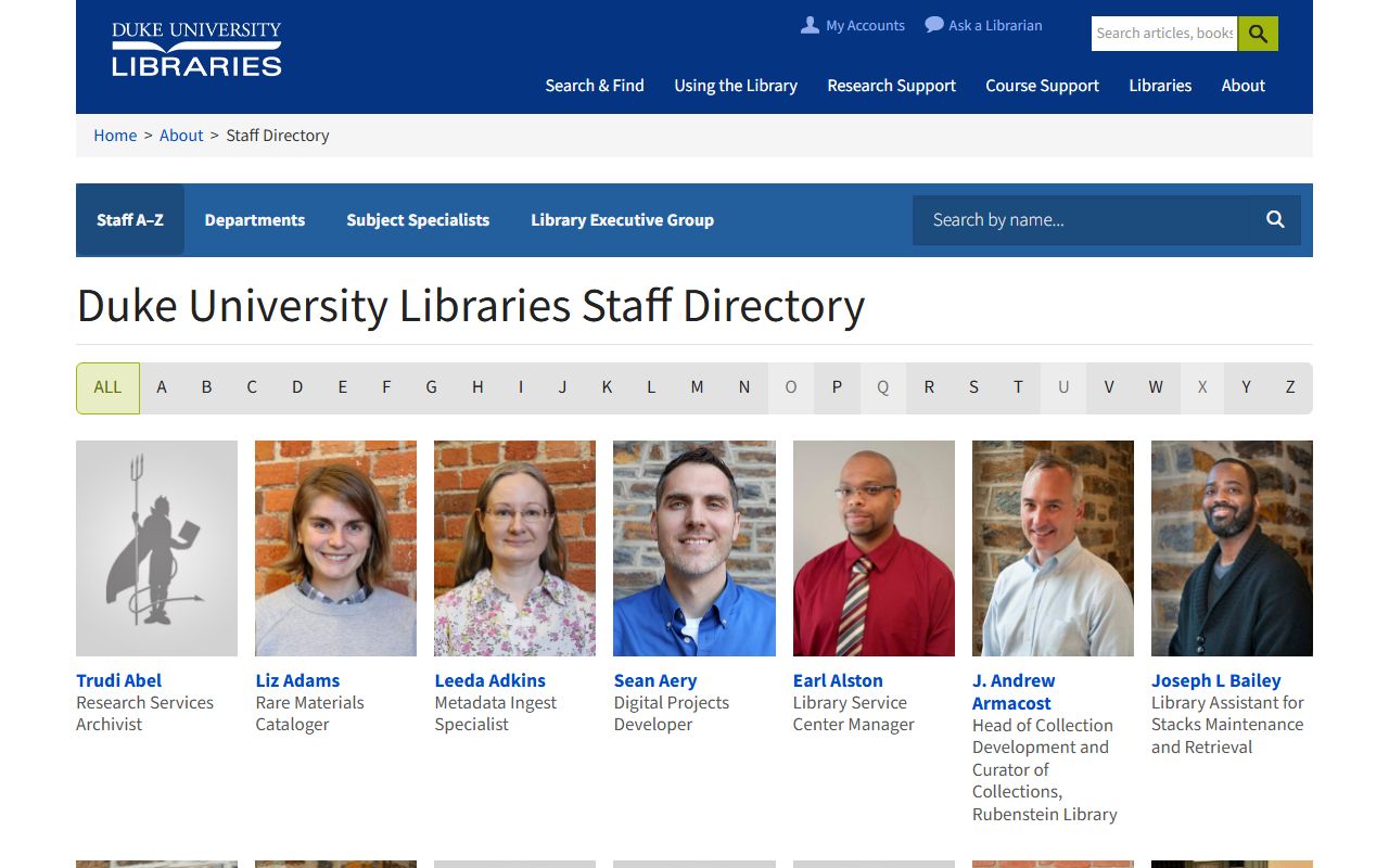 Durham County phone numbers Duke Libraries public staff directory